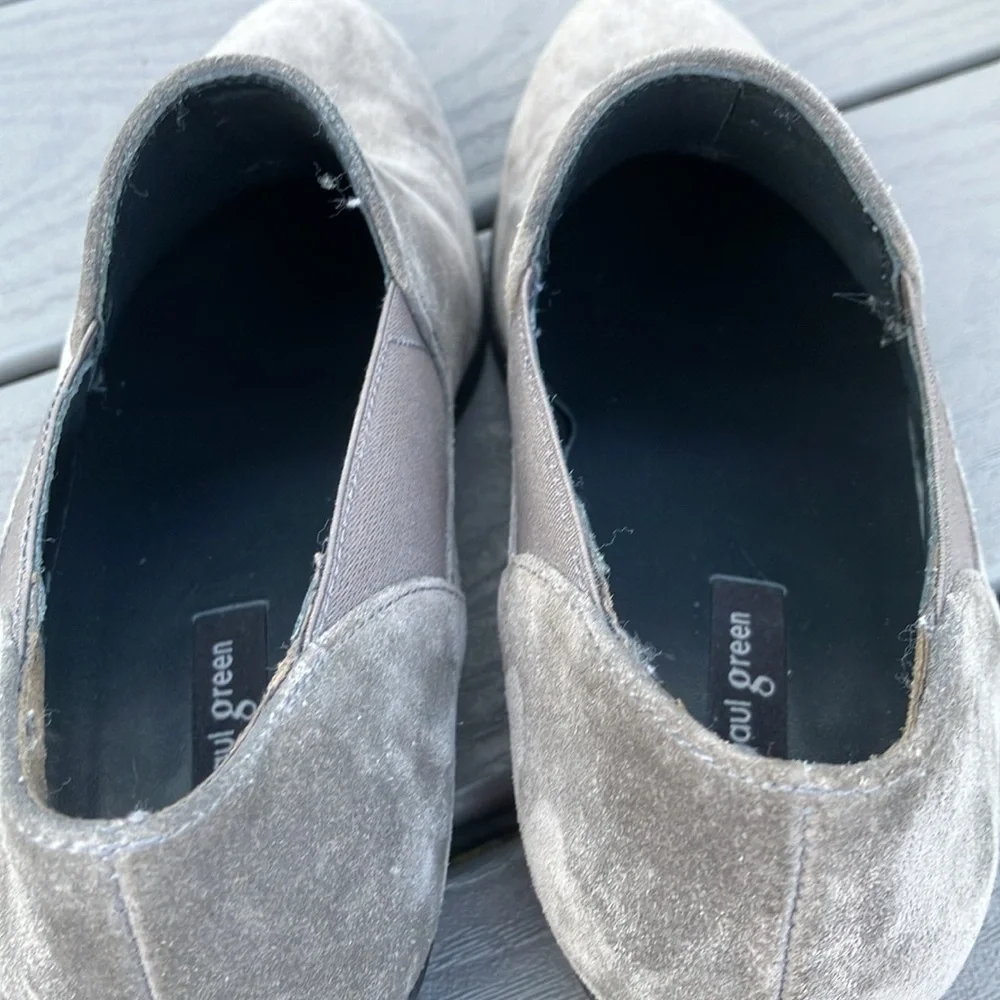 PAUL GREEN Women’s Suede Ankle Boots Grey Size 7 - Picture 9 of 12